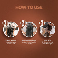 QOD Pro Argan Shampoo + Hair Mask Combo 300 ml - QOD Professional